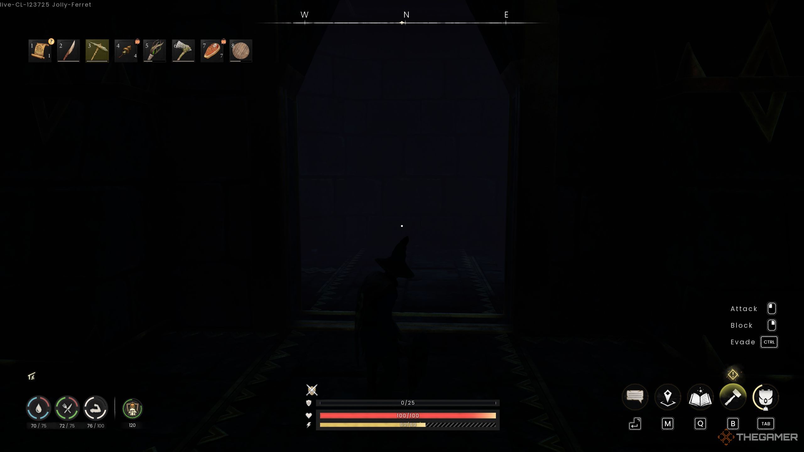 Player standing in front of a room that was blocked by stone boulders in Runescape: Dragonwilds.