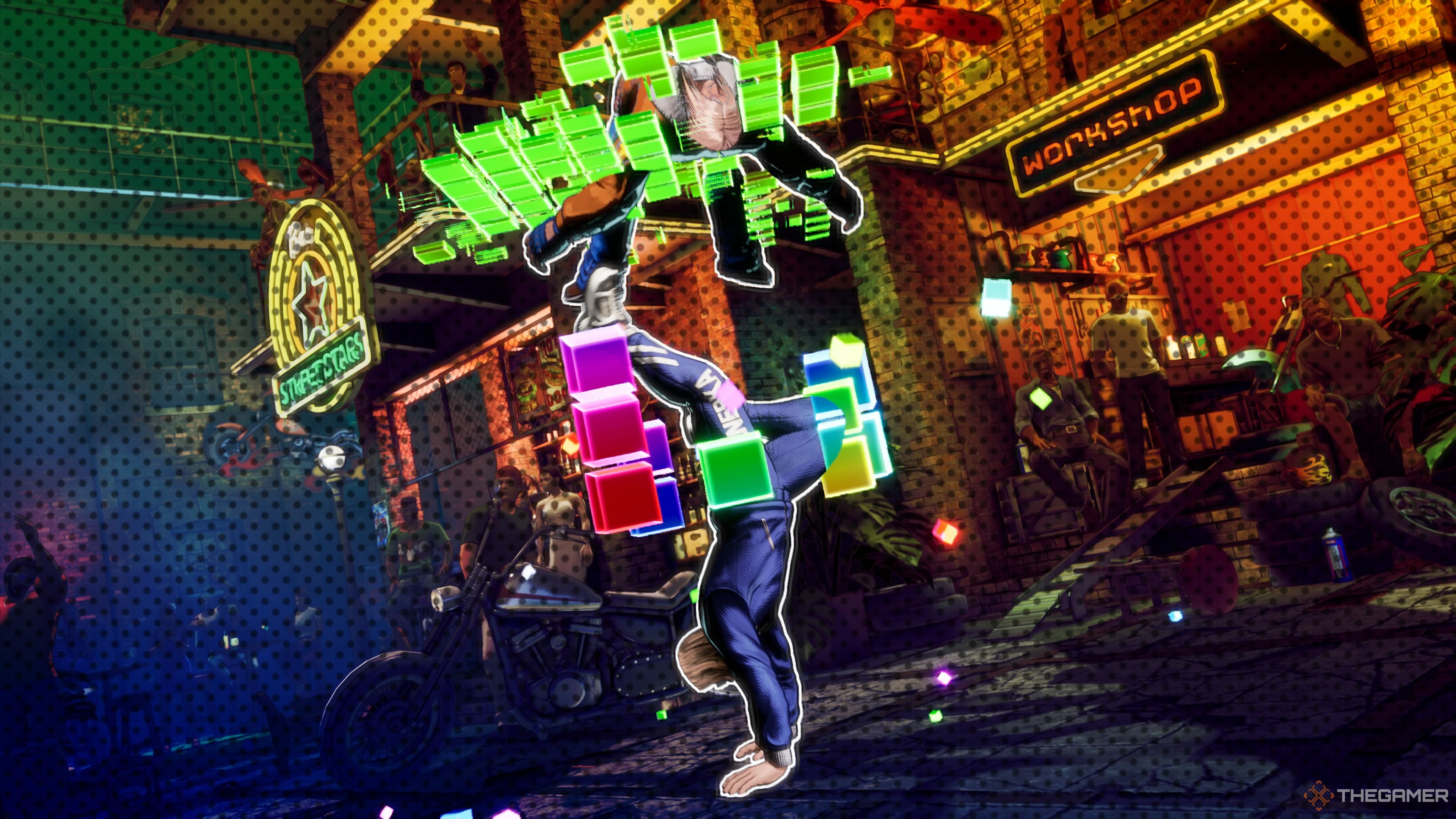 Salvatore Ganacci using his Hidden Geat Super in Fatal Fury City of the Wolves.