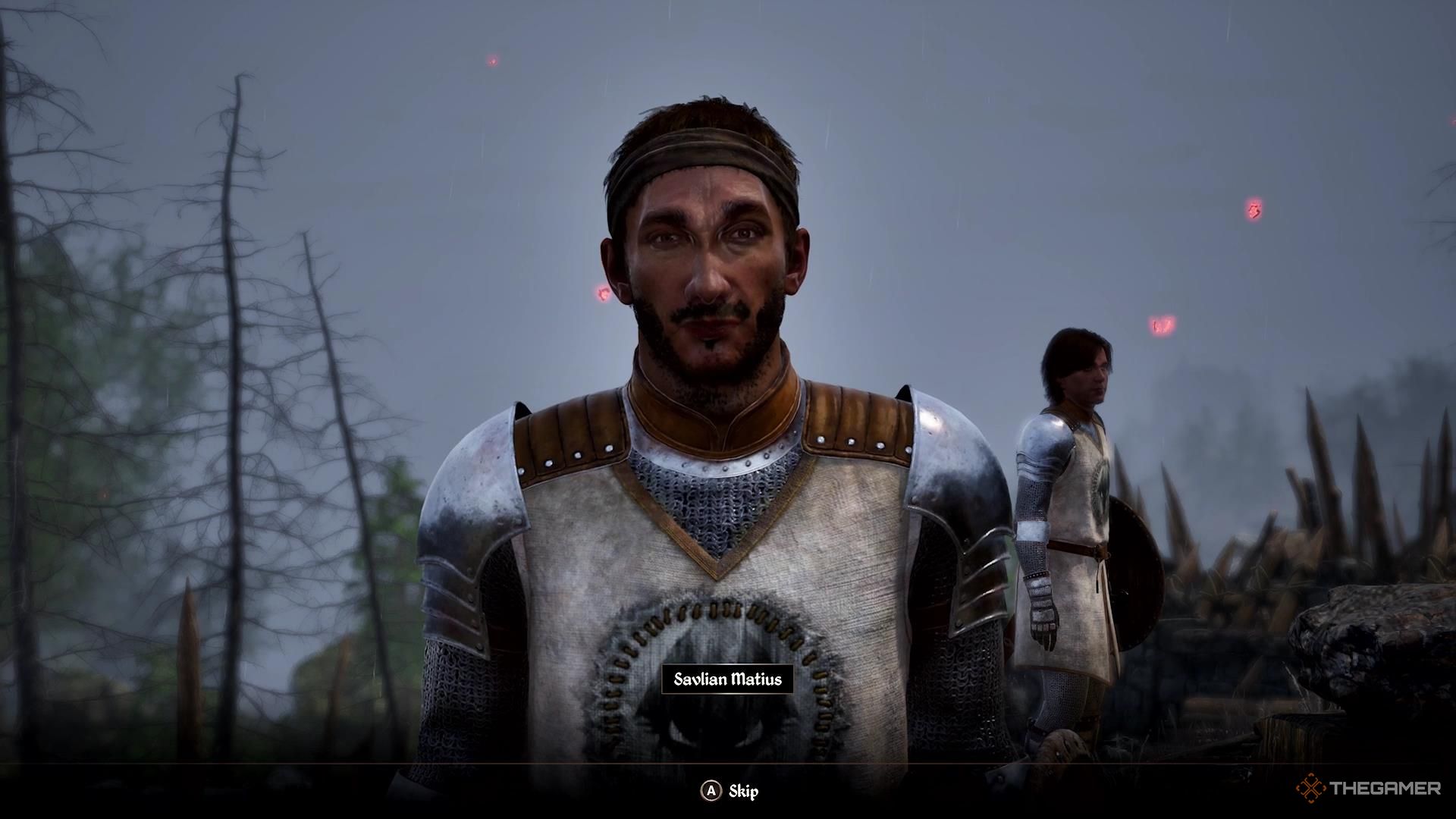 Savlian stands amazed at our survival in Oblivion Remastered.