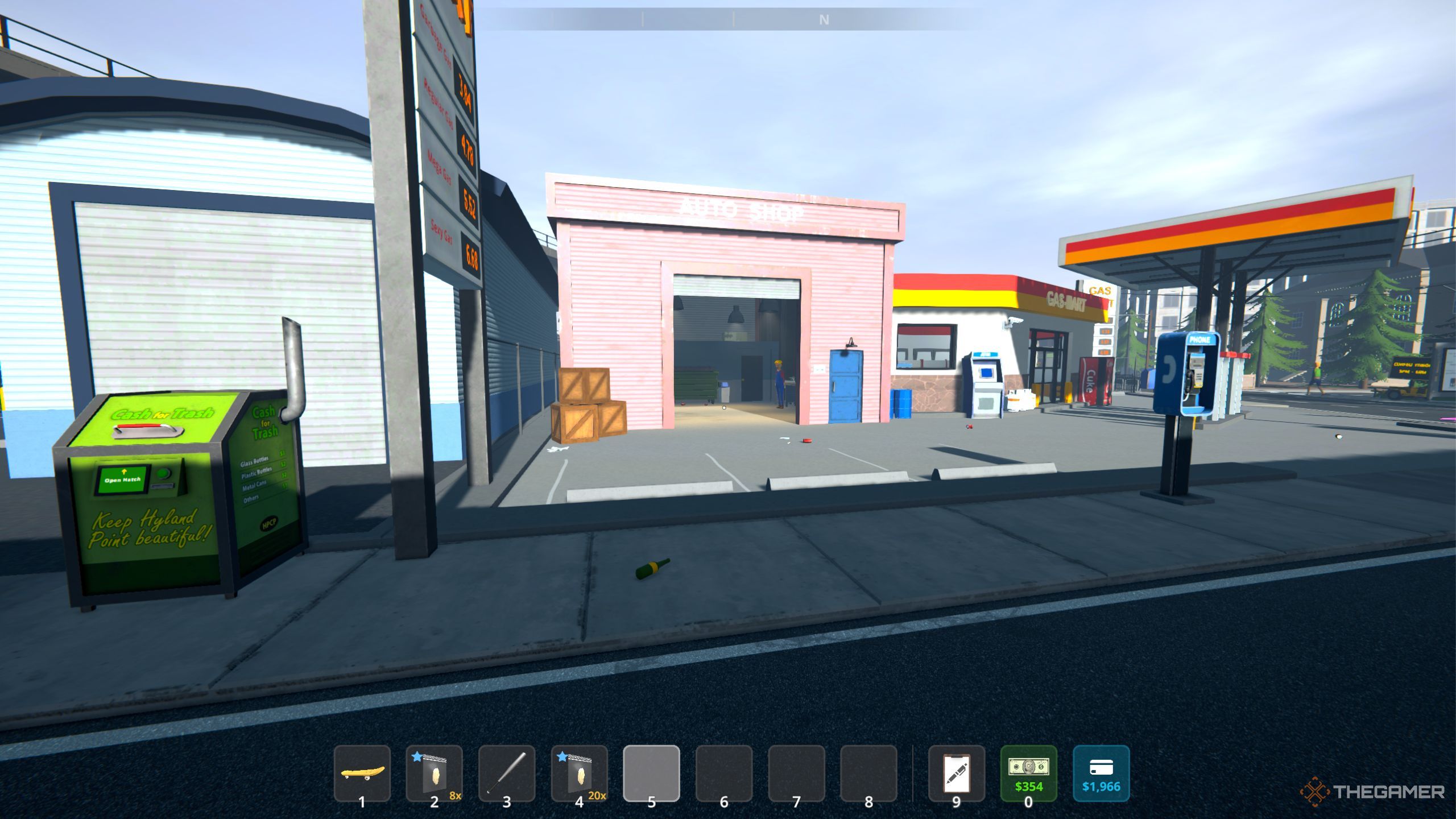 Schedule 1 auto shop in front.