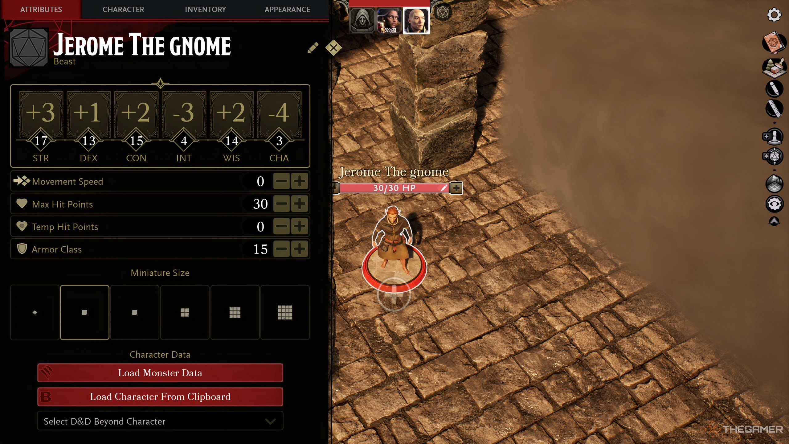 The character Jerome the Gnome in Project Sigil in Dungeons & Dragons.