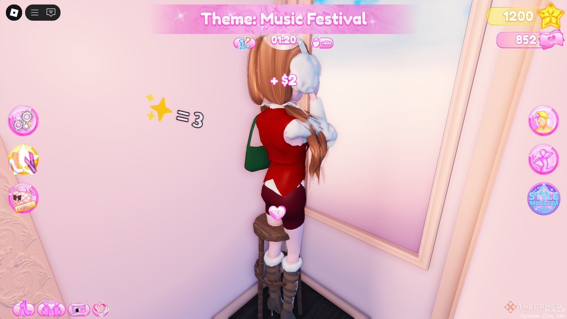 Эмодзи с номером показано в раздевалке в Roblox: Dress To Impress.