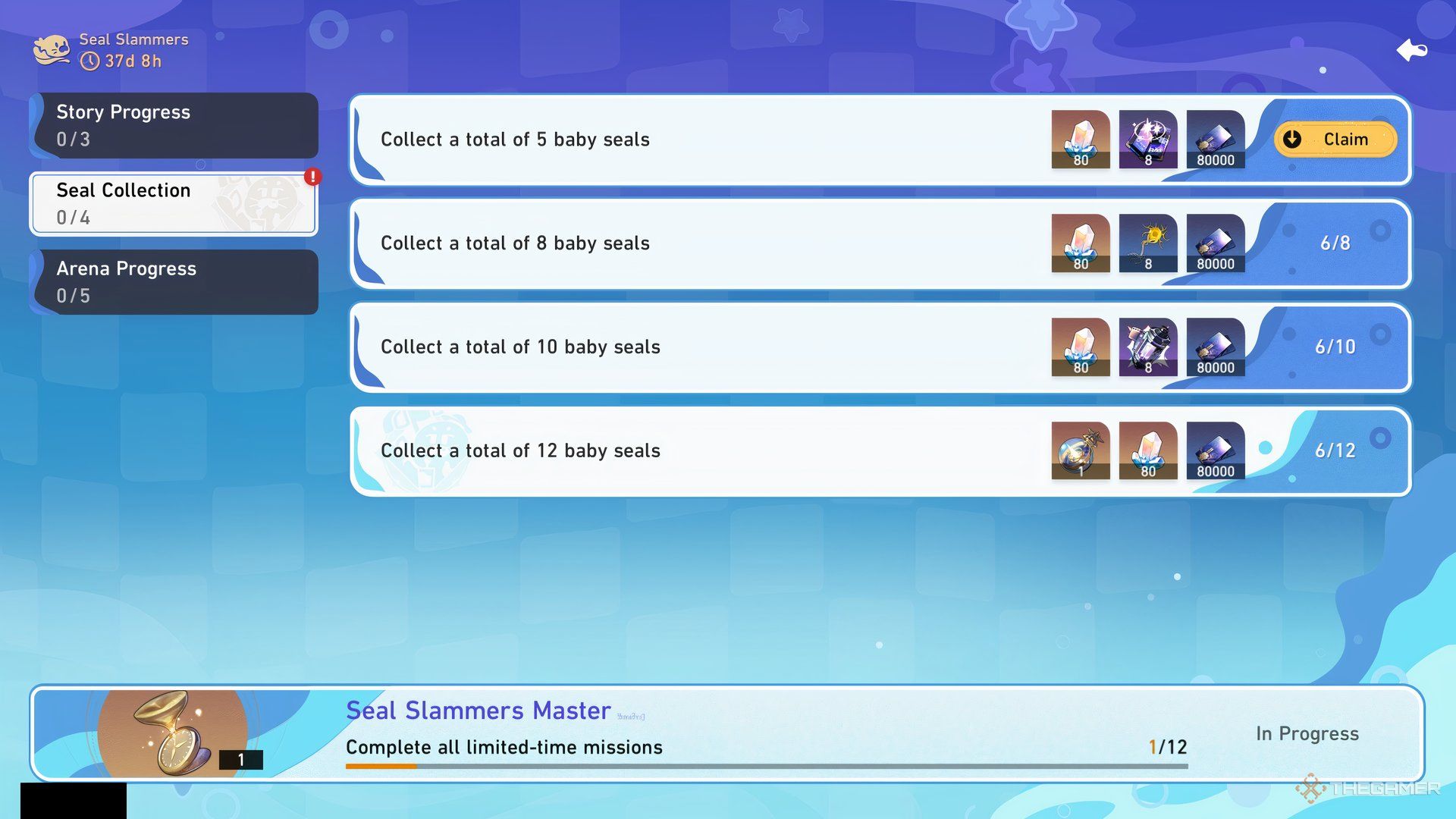 Seal Slammers reward screen in Honkai Star Rail.
