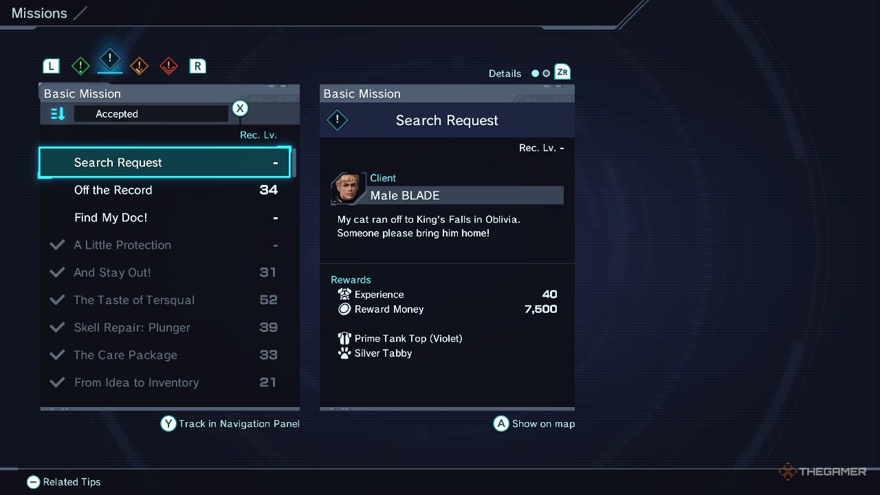 Search Request Xenoblade Chronicles X