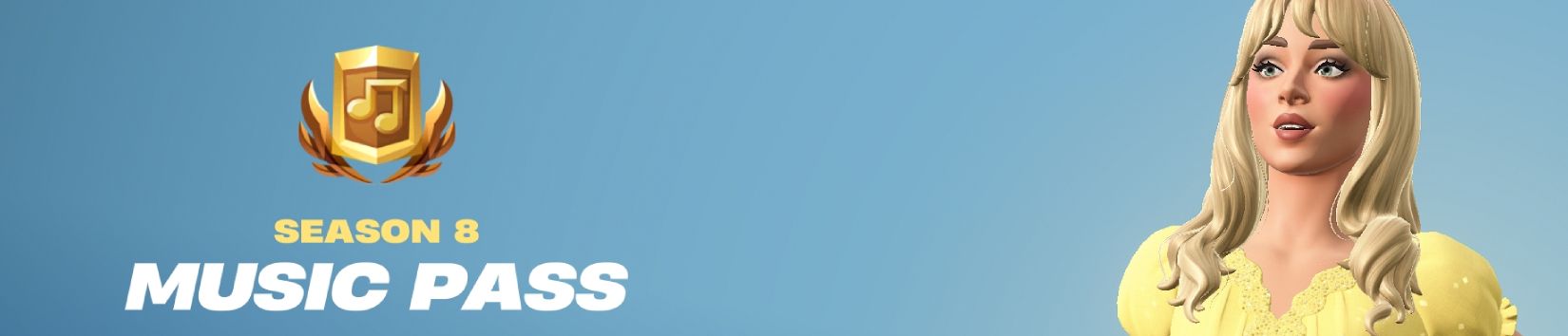 Season 8 Music pass for Fortnite featuring Sabrina Carpenter