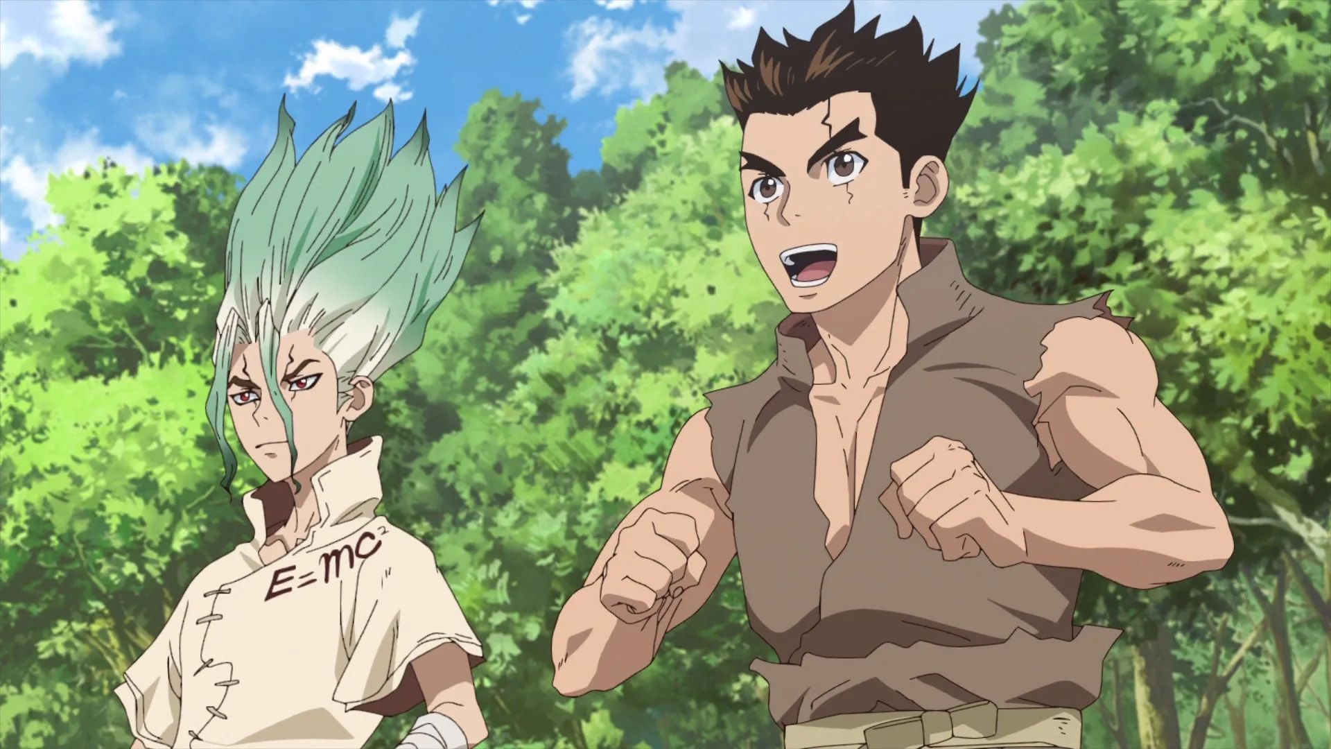 Senku Ishigami and Taiju Oki from Dr. Stone.
