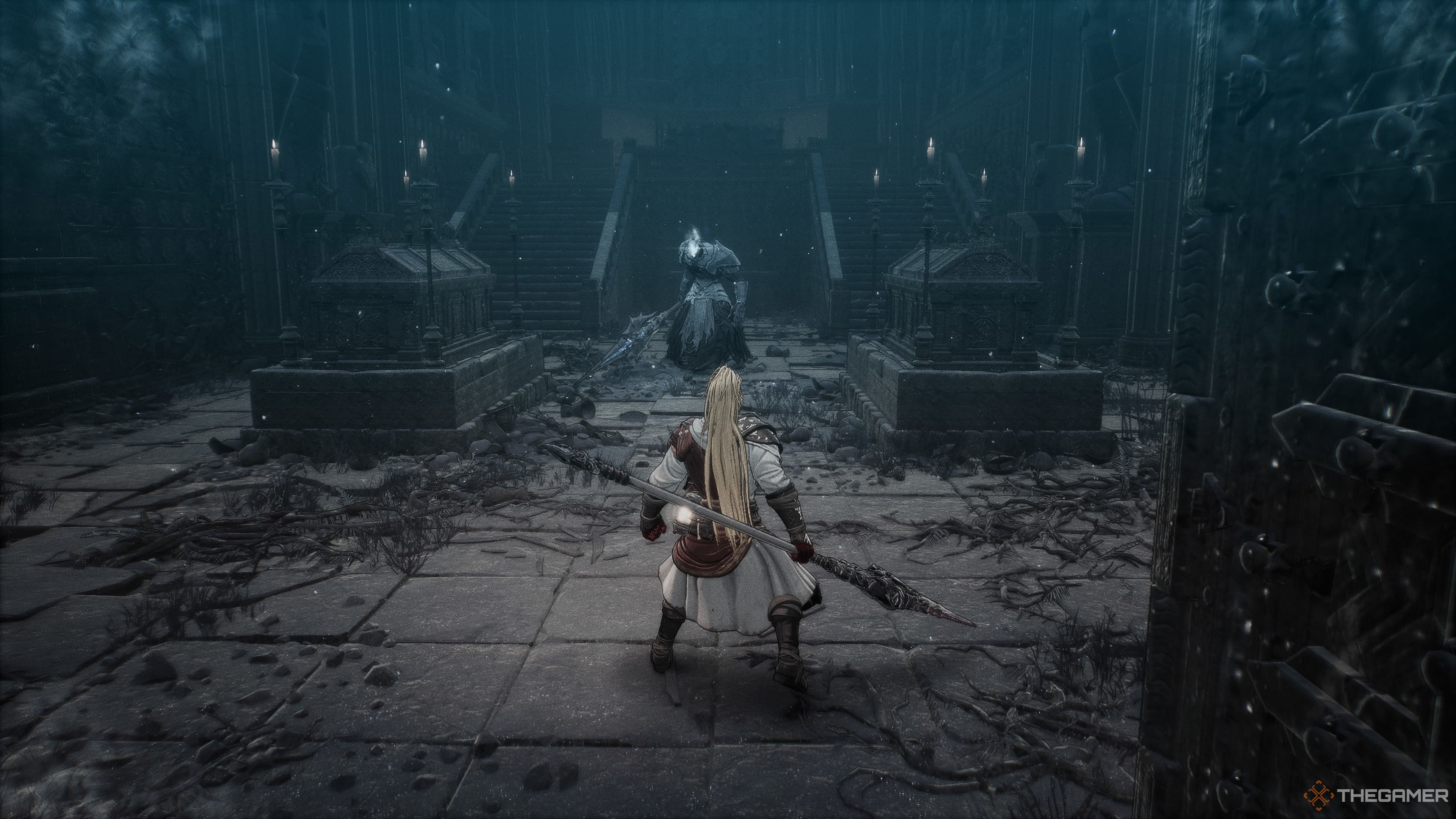 Soulbound Knight in the Transcendental Sword mission in The First Berserker Khazan.