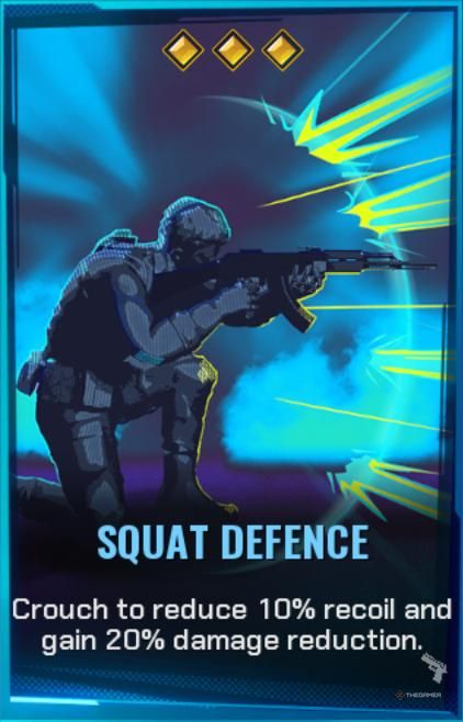 Squat Defence Shard Card in FragPunk.