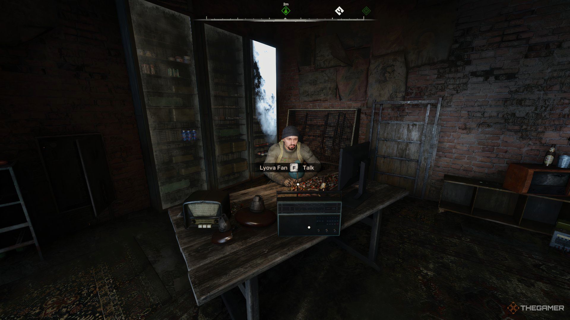 Lyova Fan the trader in the Chemical Plant in Stalker 2.
