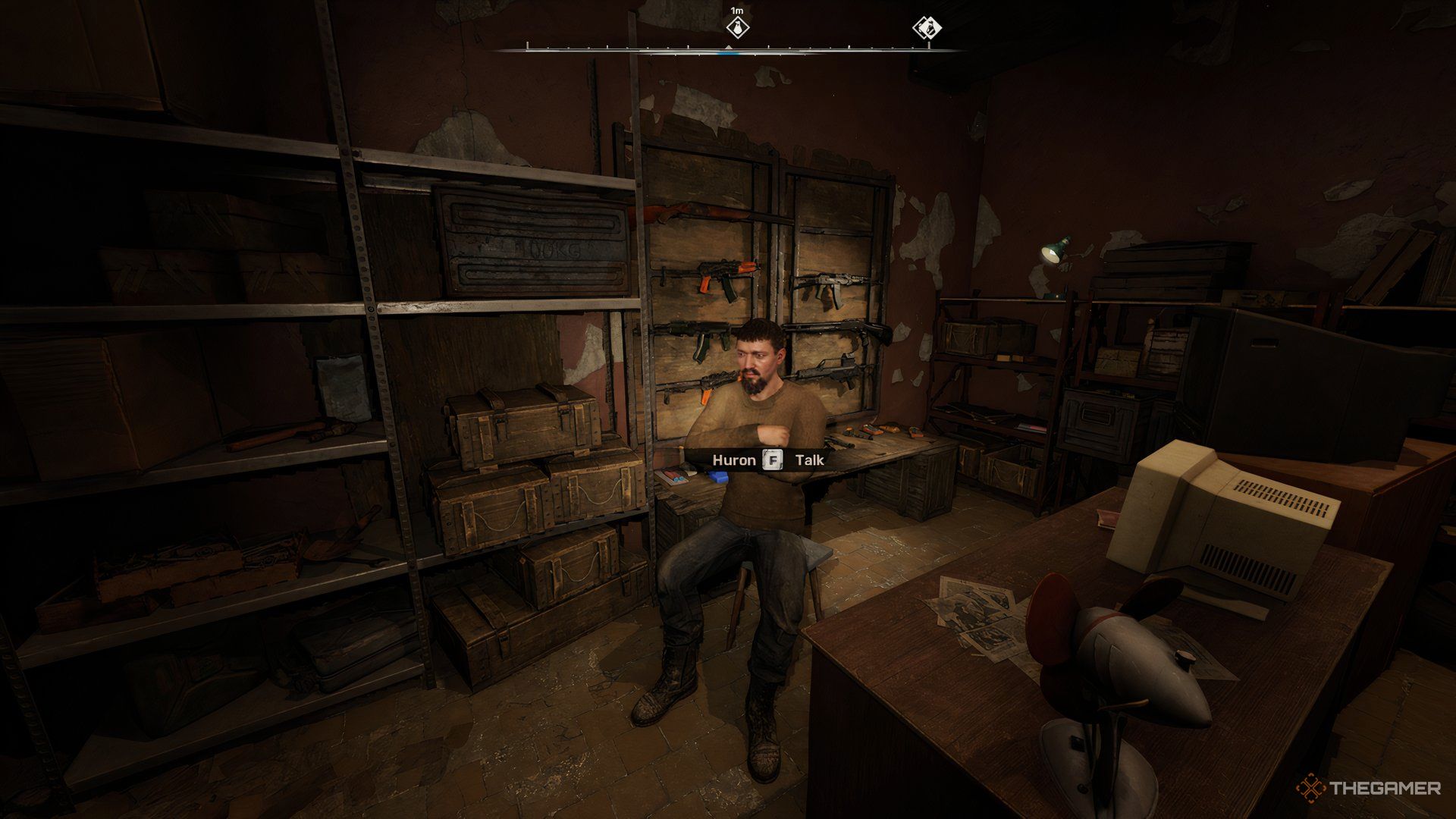 Huron the trader in Garbage in Stalker 2.