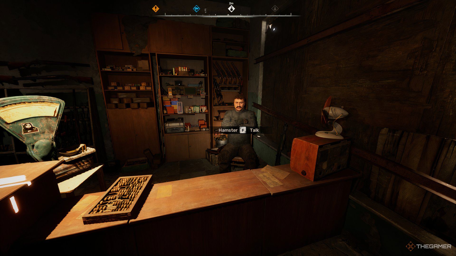 Hamster the trader in the Lesser Zone in Stalker 2.