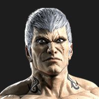 An icon showcasing the portrait image of Bryan in Tekken 8.