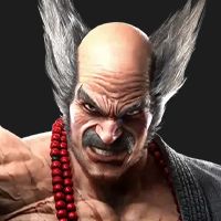 An icon showcasing the portrait image of Heihachi in Tekken 8.
