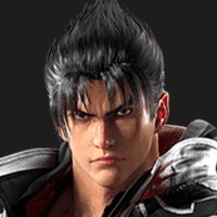 An icon showcasing the portrait image of Jin in Tekken 8.