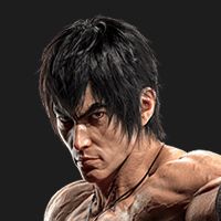 An icon showcasing the portrait image of Law in Tekken 8.