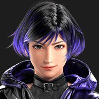 An icon showcasing the portrait image of Reina in Tekken 8.