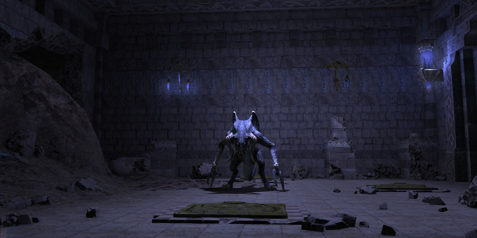 Teratotaur, the fist boss of The Sunken Temple of Qarn in Final Fantasy 14.
