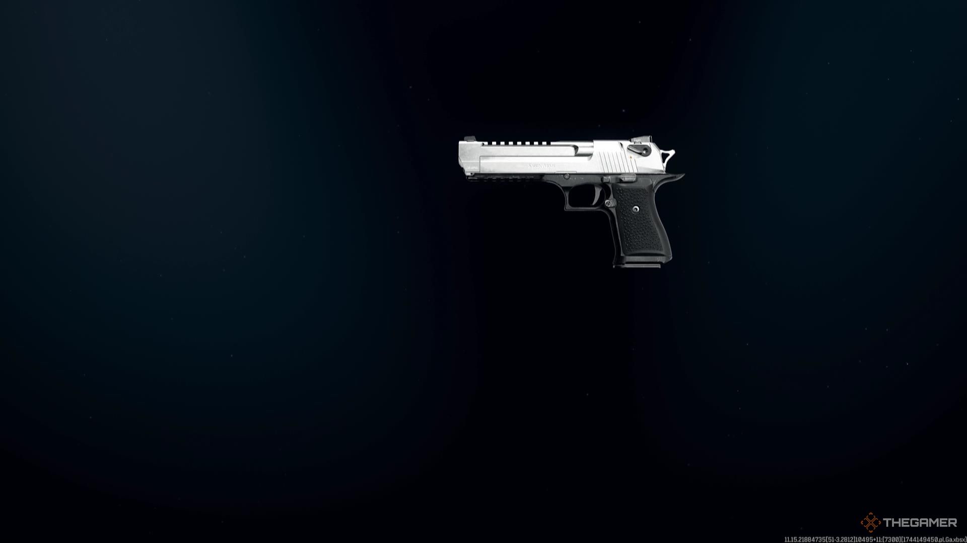 The .50 GS in the weapon selection screen in Call of Duty Warzone.