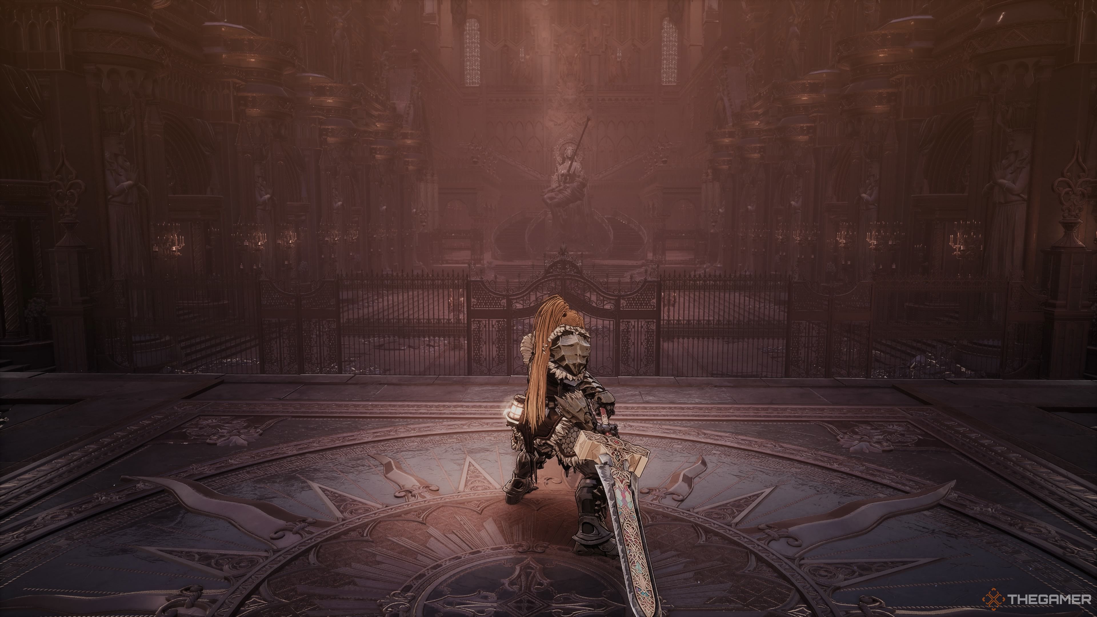The Bloodied Sanctuary's Temple main entrance in The First Berserker Khazan.