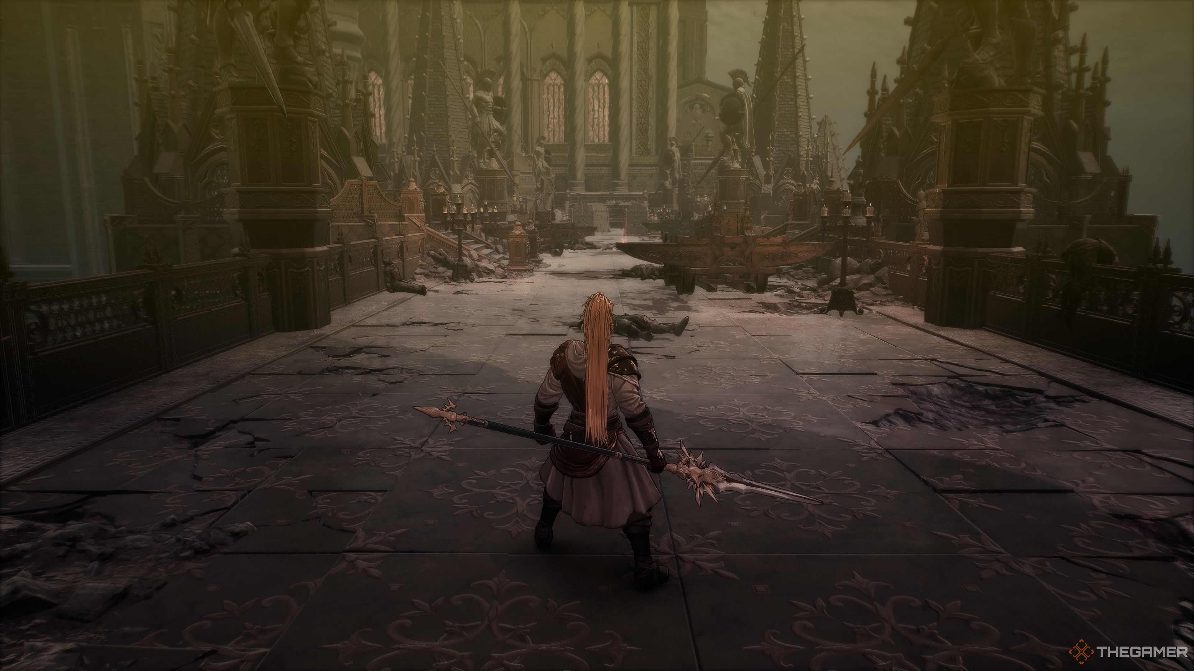 The bridge before the end of the Master Of Chaos mission of The First Berserker Khazan.