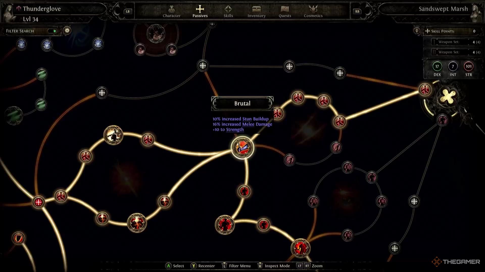 The Brutal passive skill in Path of Exile II.