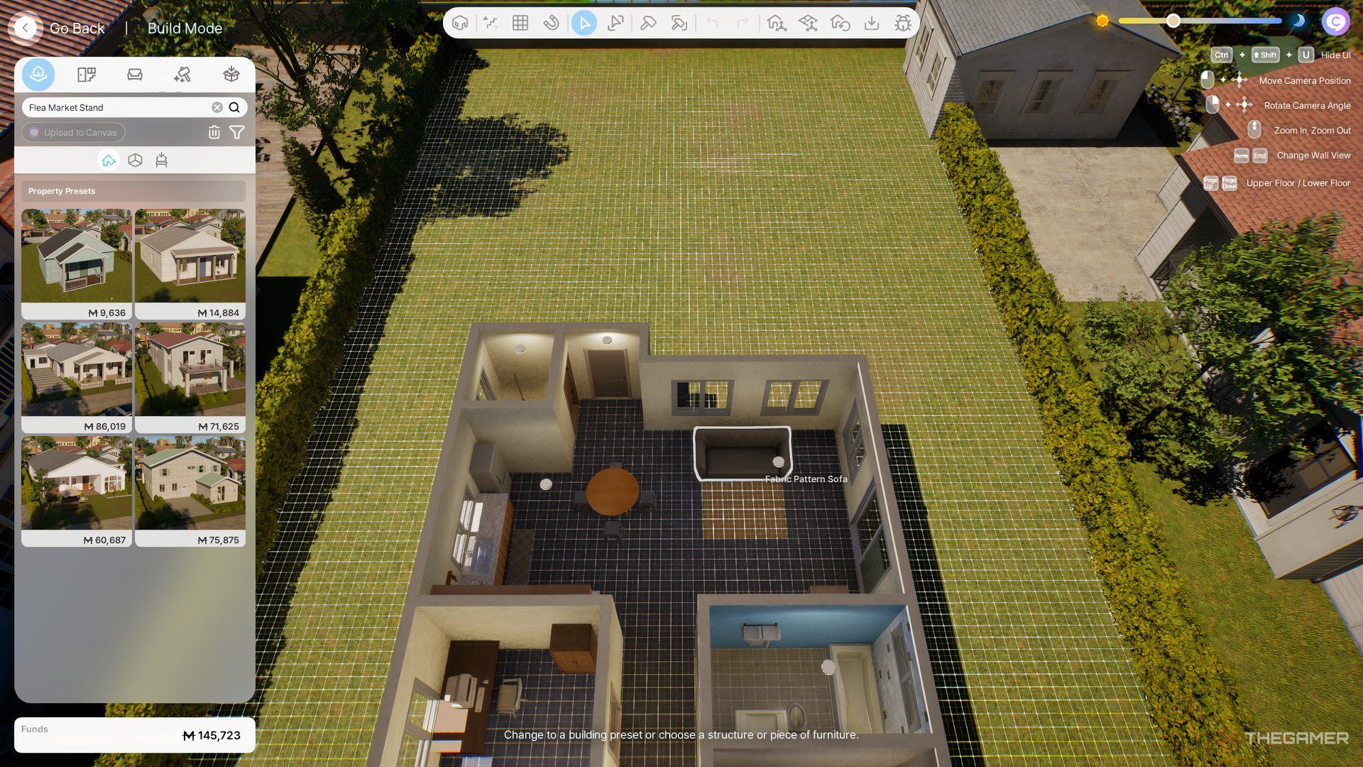 The Build Mode is shown in InZoi.