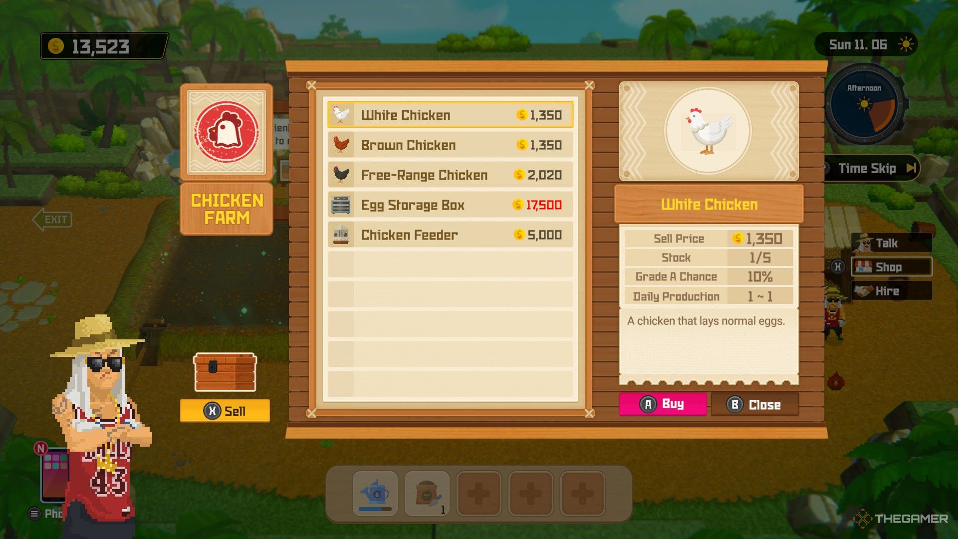 The Chicken Farm in Dave the Diver.