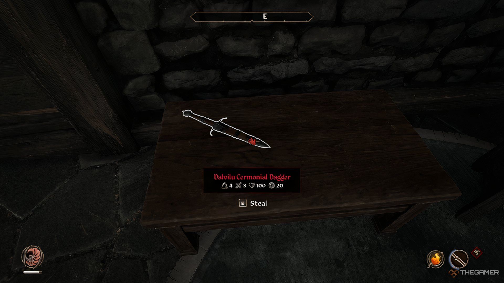 Dalvilu Cermonial Dagger in The Elder Scrolls IV Oblivion Remastered.