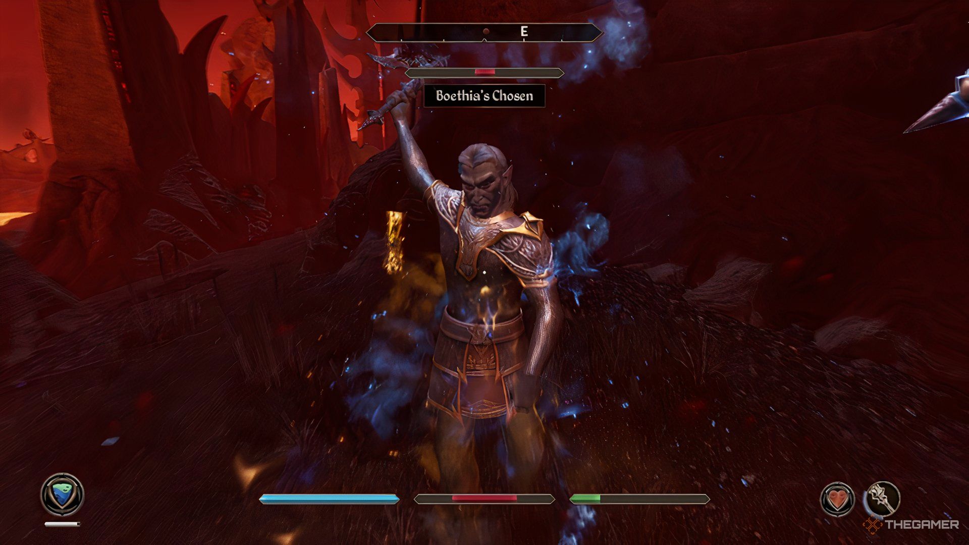 Fighting Boethia's chosen in The Elder Scrolls IV Oblivion Remastered.