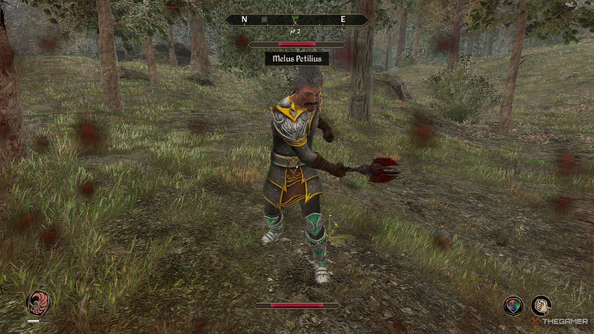 Melus Petilius attacking you in The Elder Scrolls IV Oblivion Remastered.