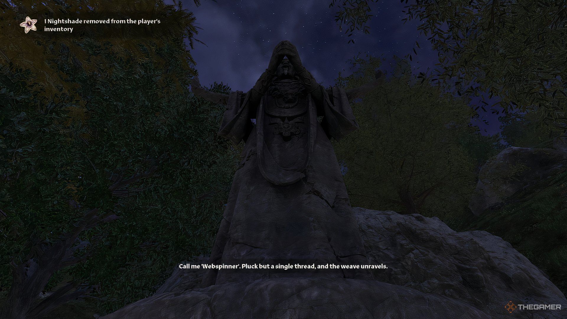 Starting the Mephala quest in The Elder Scrolls IV Oblivion Remastered.