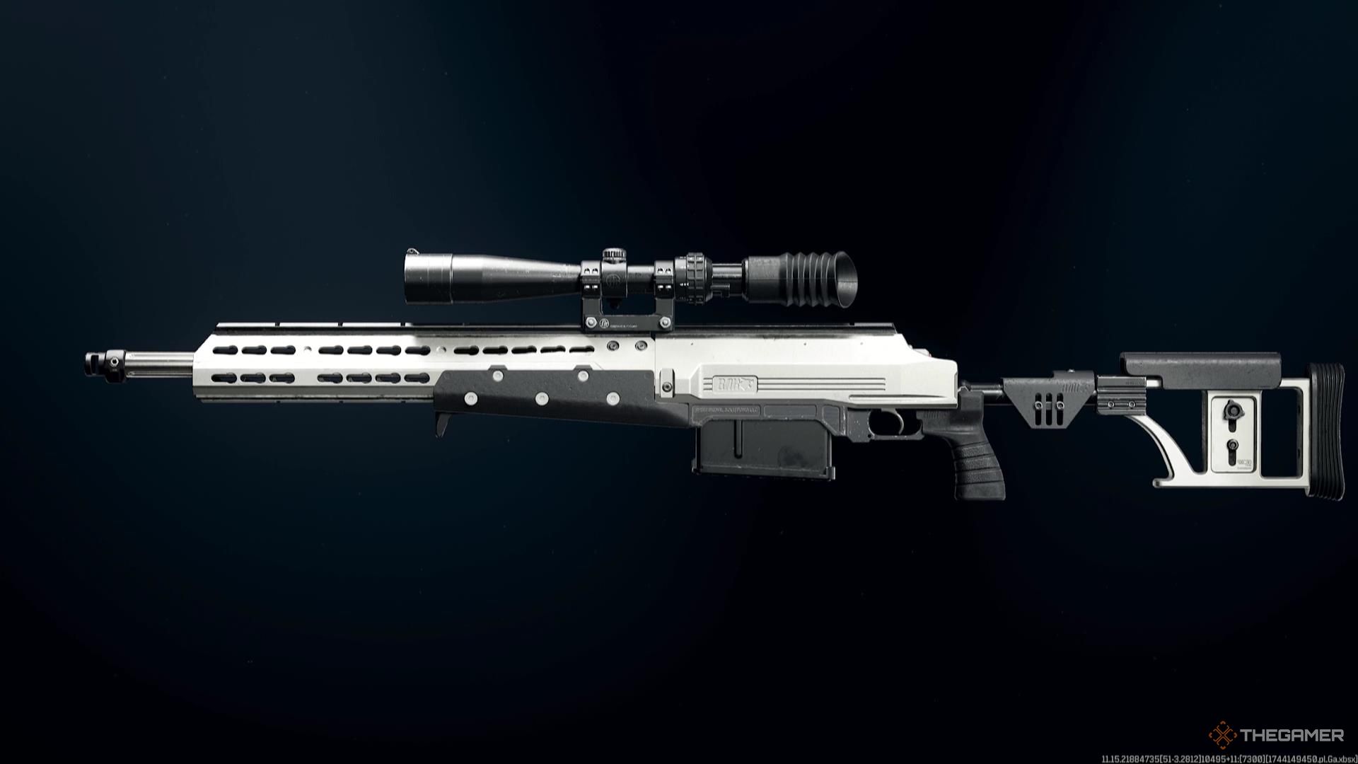 The HDR in the weapon selection screen in Call of Duty Warzone.