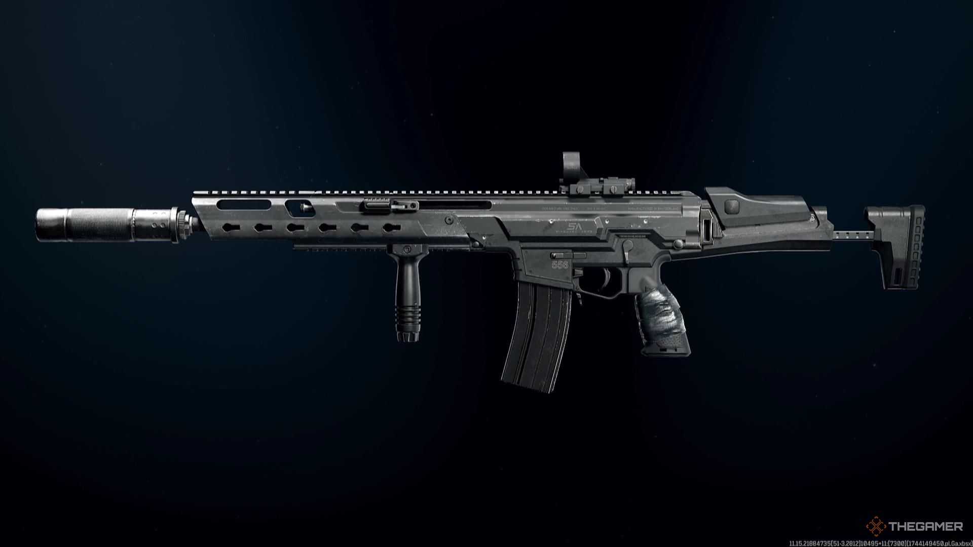 The Kilo 141 in the weapon selection screen in Call of Duty Warzone.