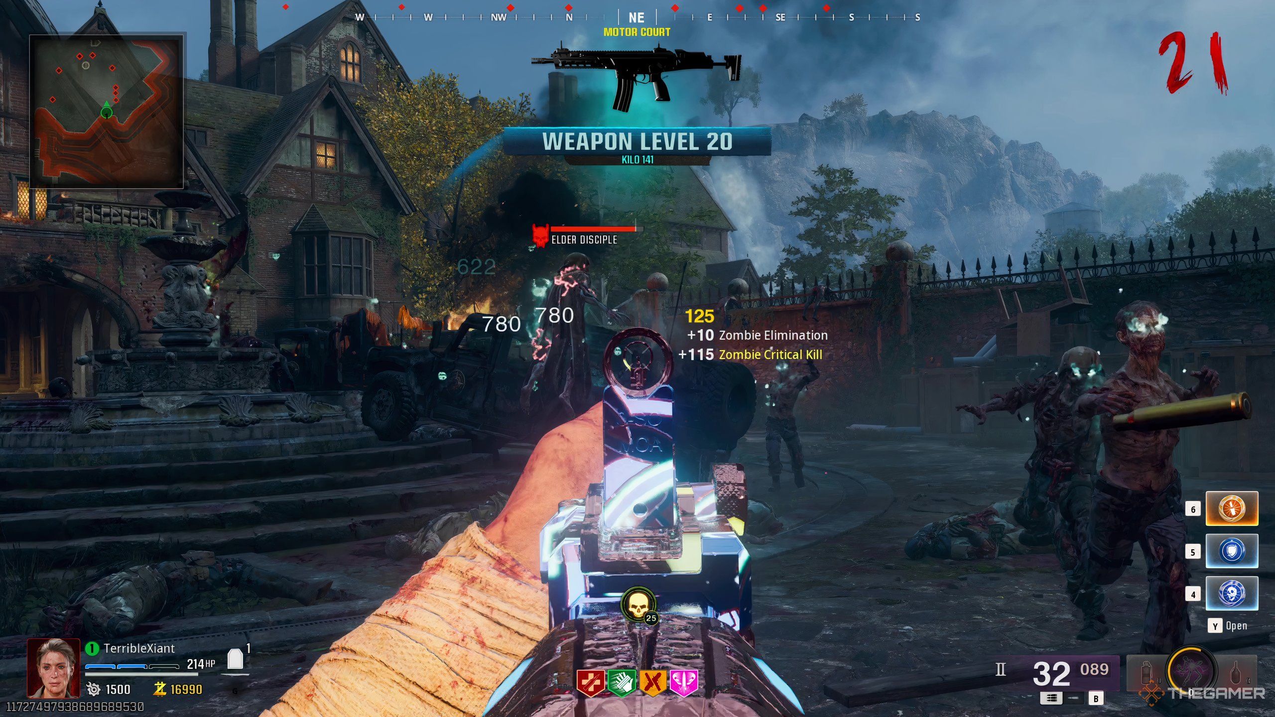 The Kilo 141 weapon level up icon in Call of Duty Black Ops 6 Zombies.