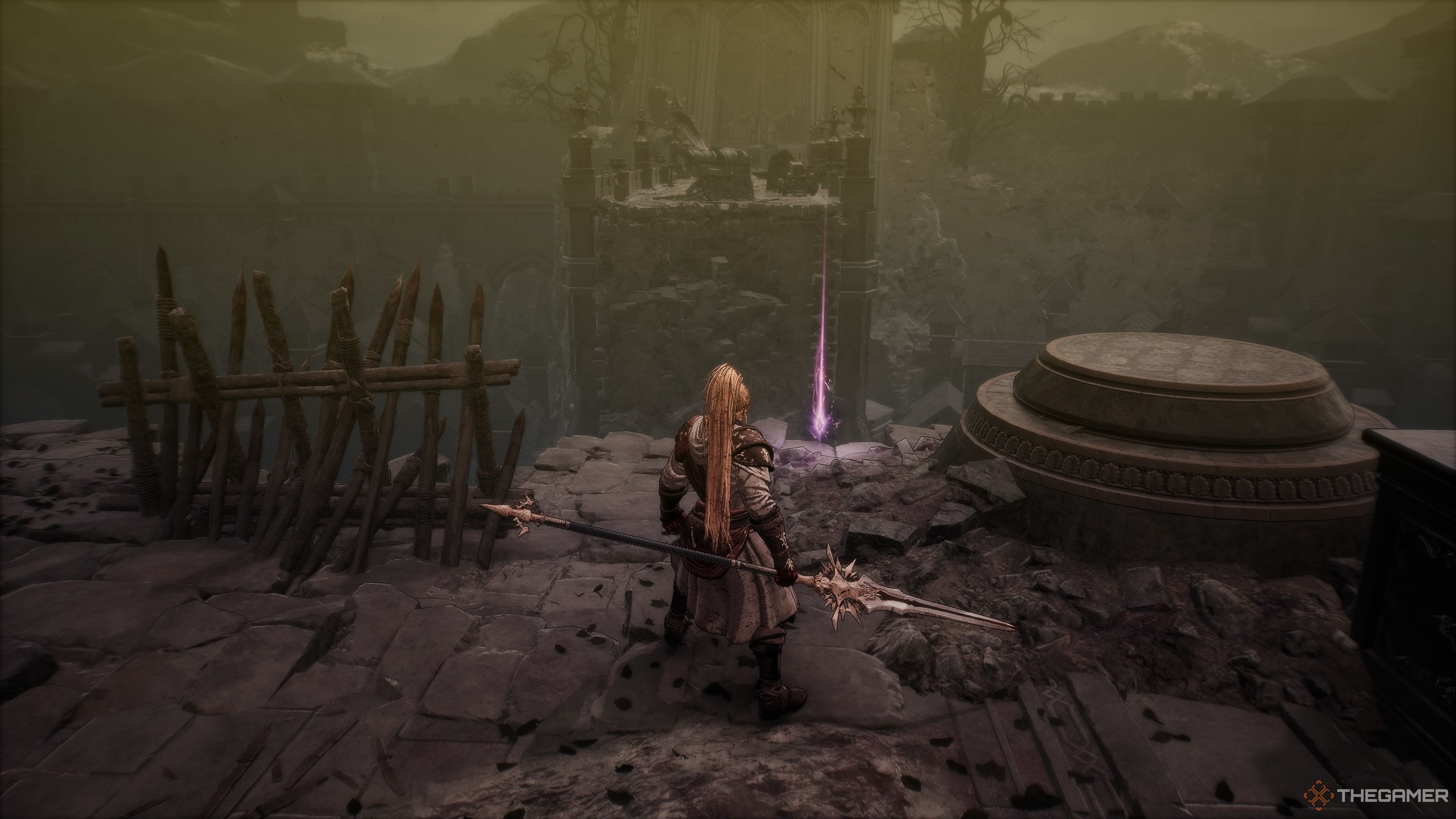 The opening area in the Master Of Chaos mission of The First Berserker Khazan.