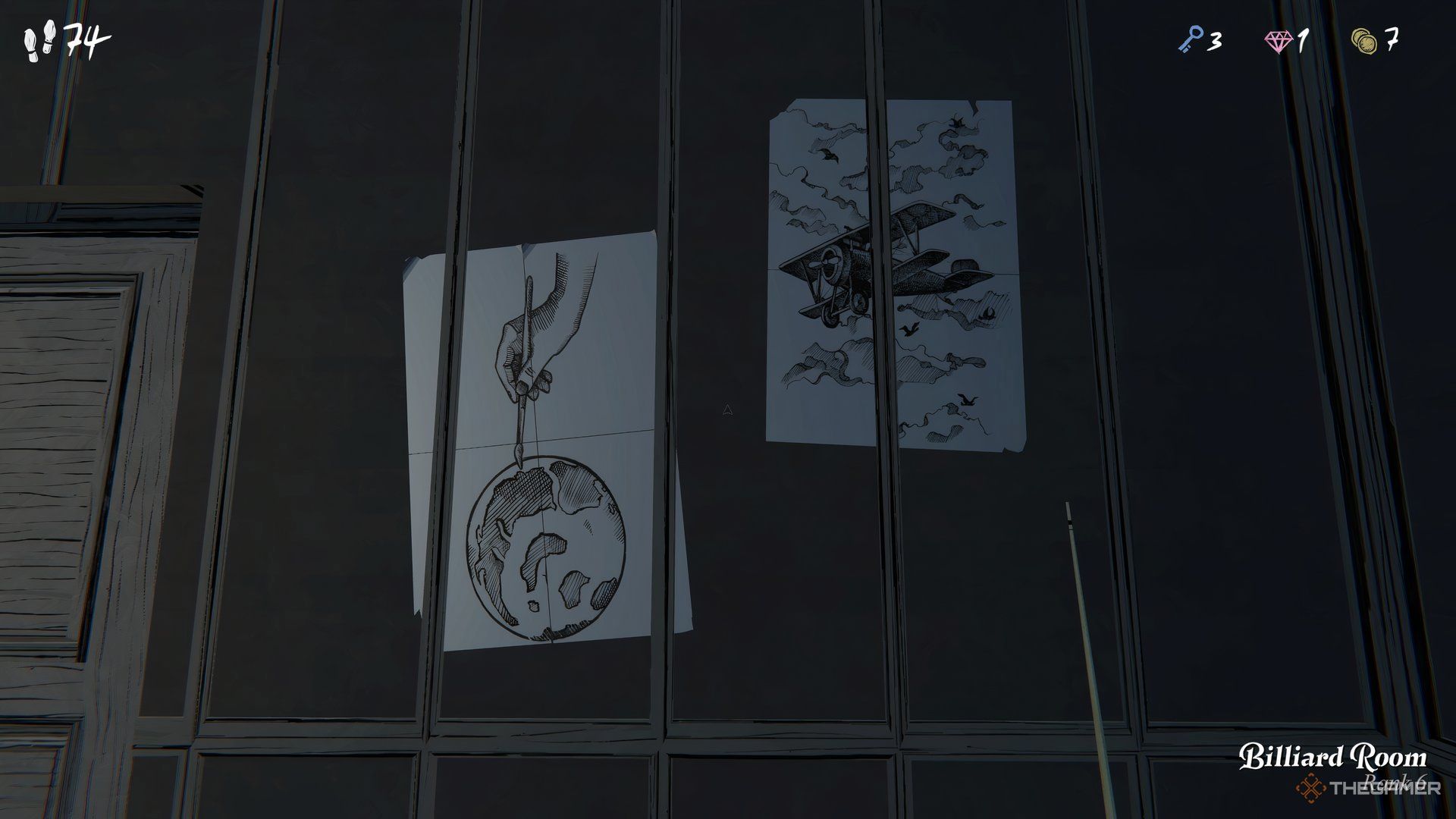 The paired picture puzzle in Blue Prince.