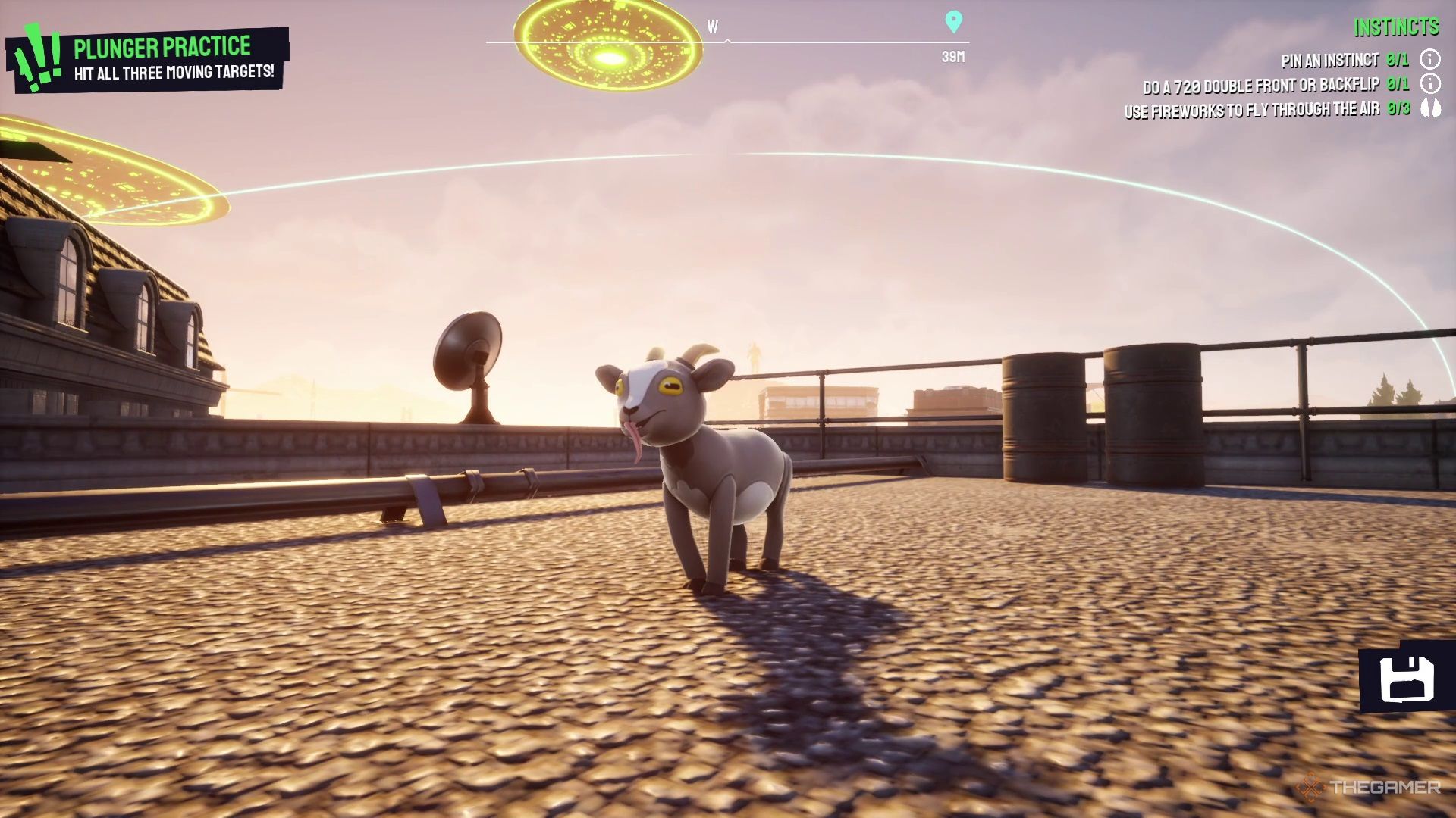 The Plushie goat in Goat Simulator 3 in Gifts from the Rift DLC.