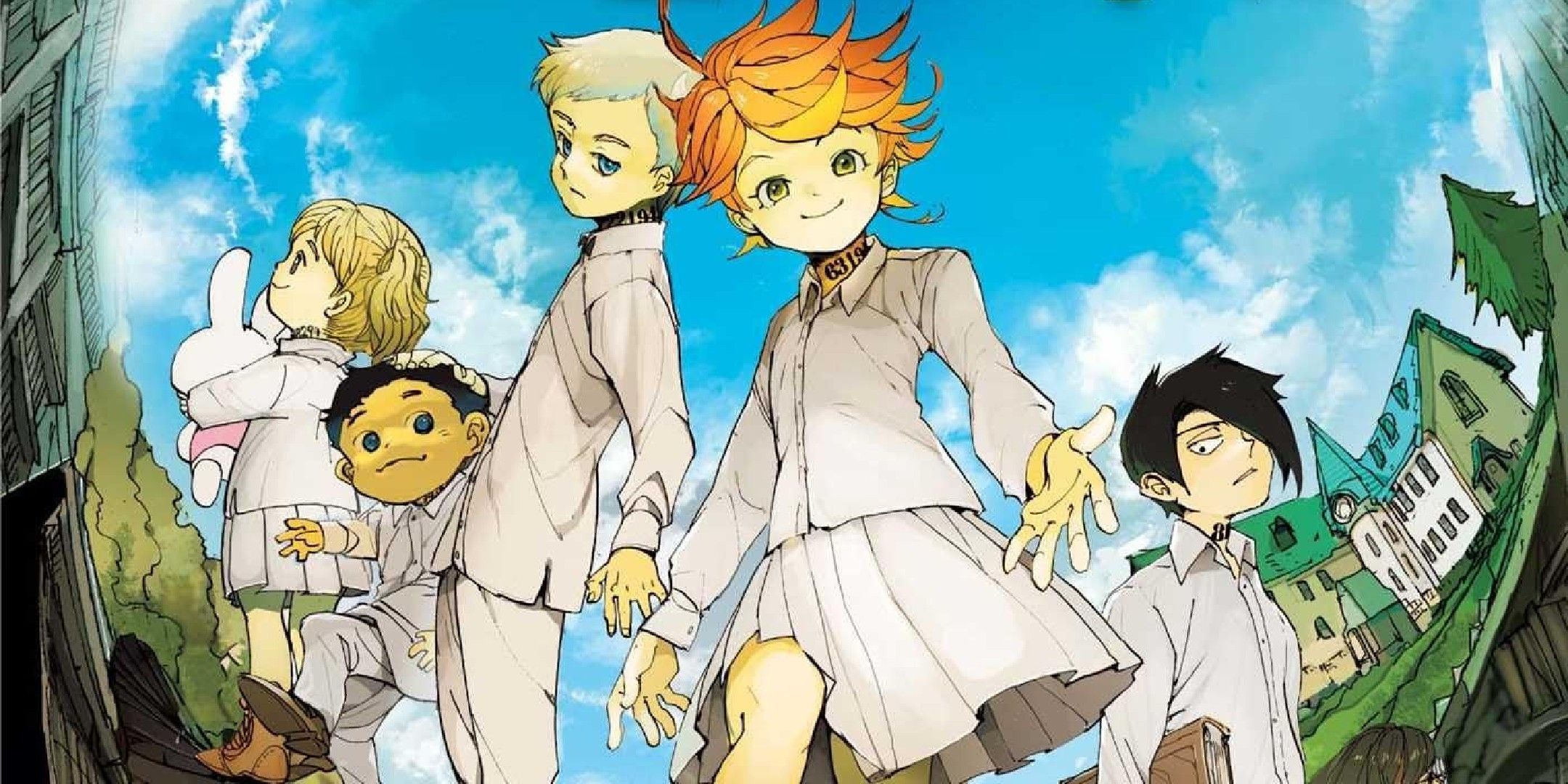 The Promised Neverland image showing the manga.