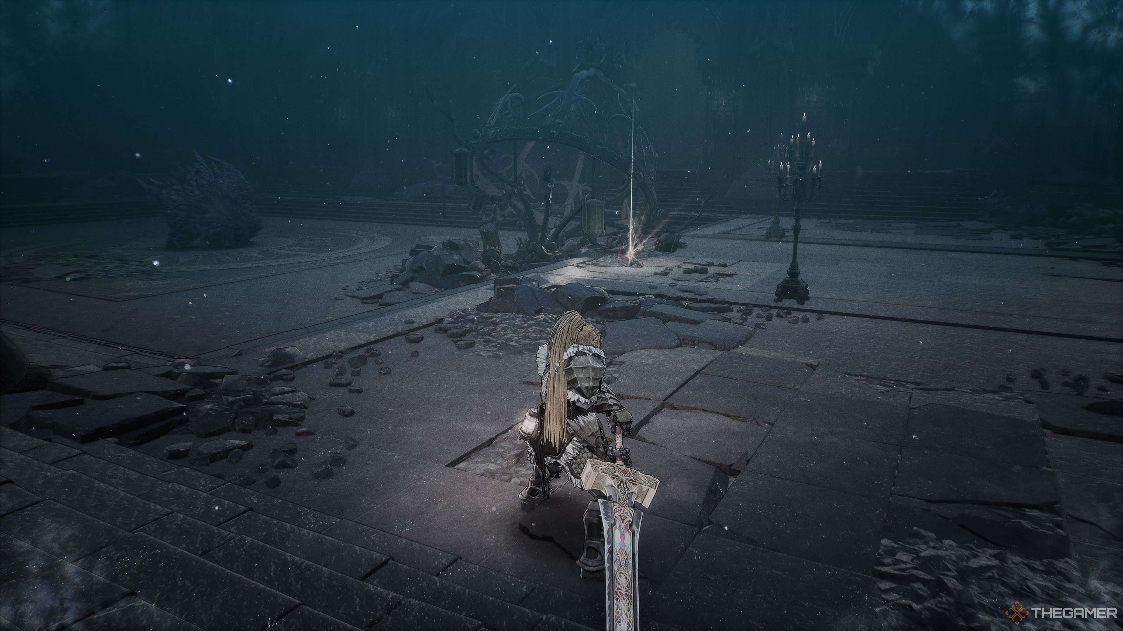 The Servant of Chaos you encounter in the Bloodied Sanctuary in The First Berserker Khazan.