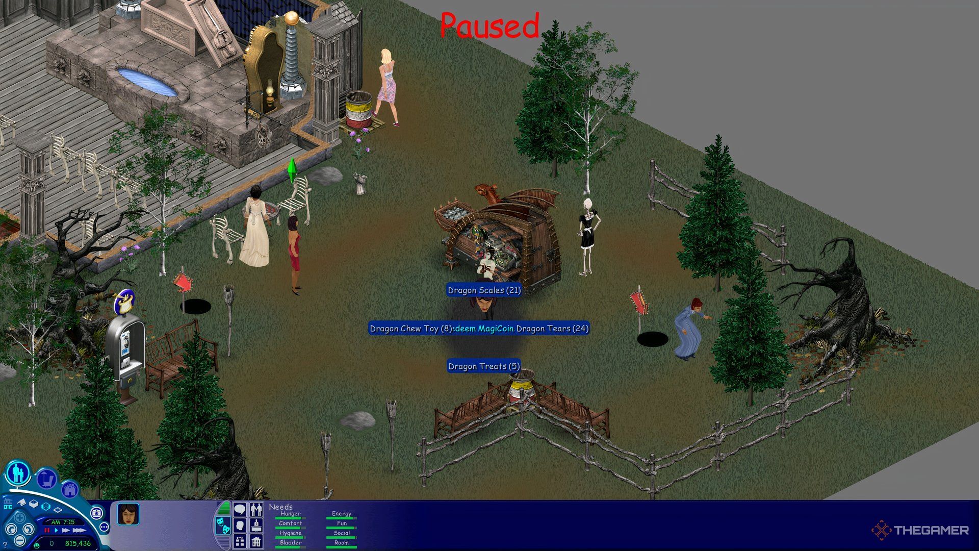 An overview of what you can buy at Vicki Vampiress' cart for dragons.
