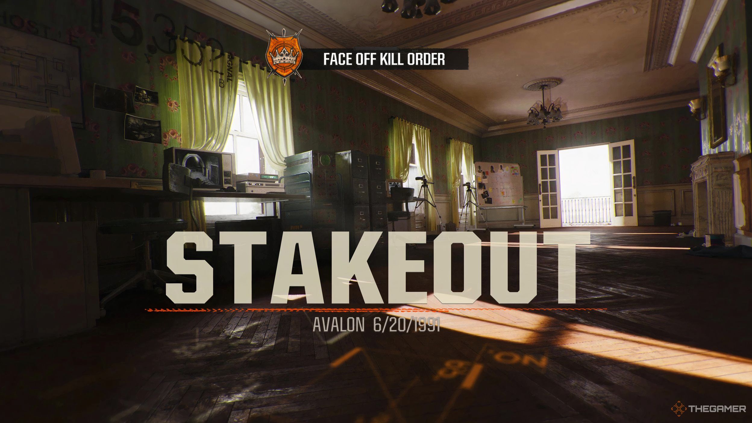 The Stakeout map with its name in large letters on the screen in Call of Duty Black Ops 6.