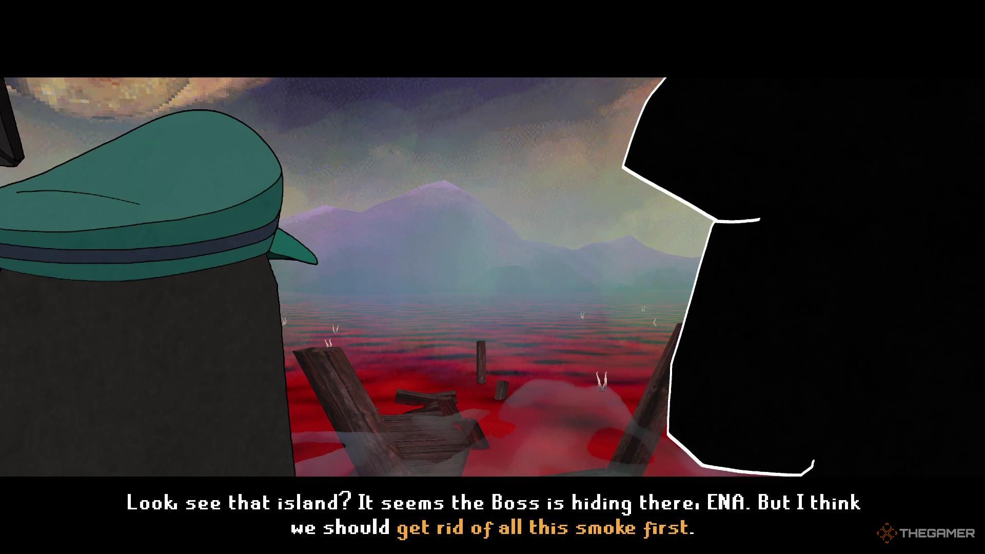 The subtitle highlights that we need to get rid of the smoke in Ena Dream BBQ.