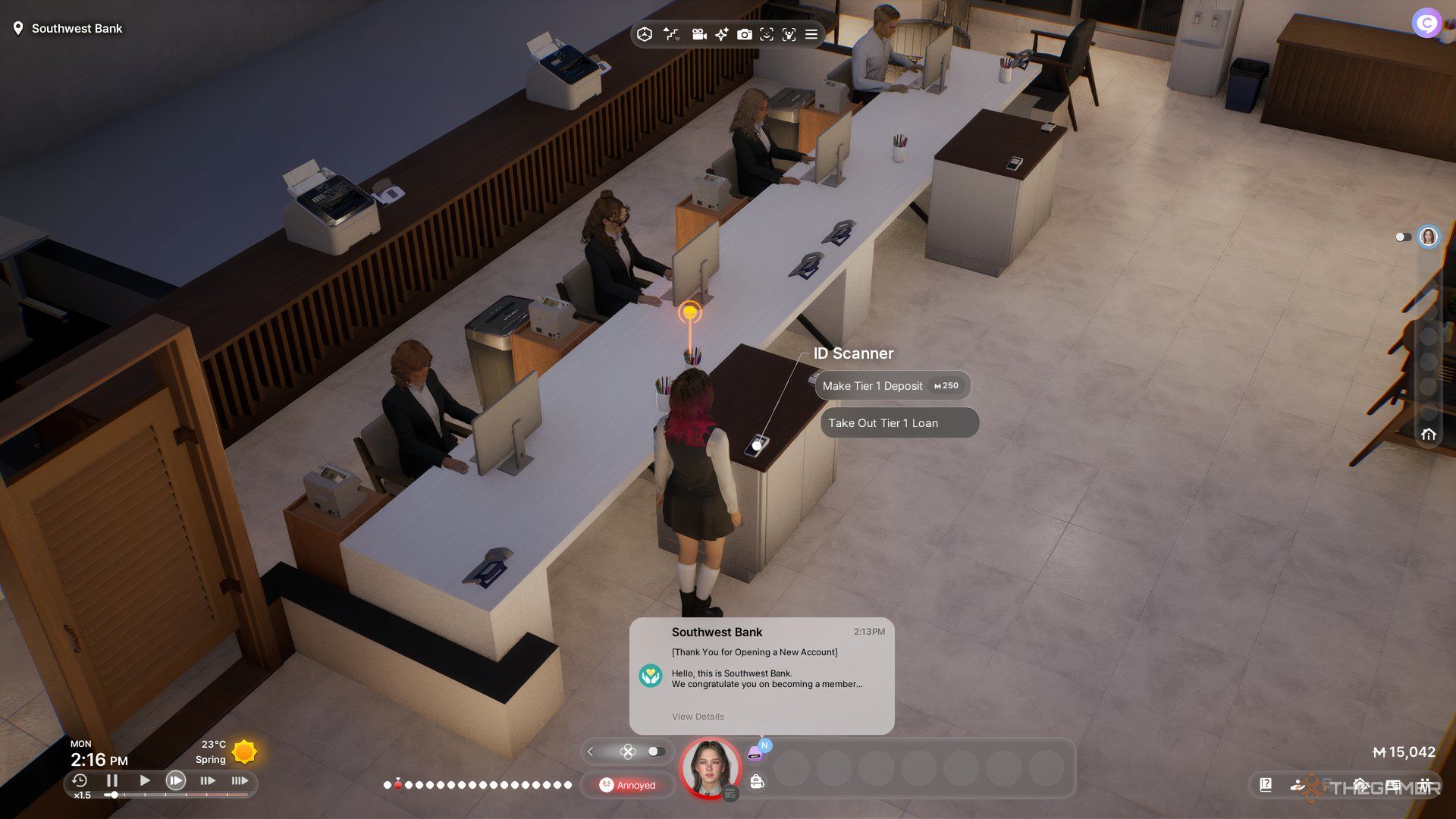 The Zoi is using the ID Scanner in InZoi.