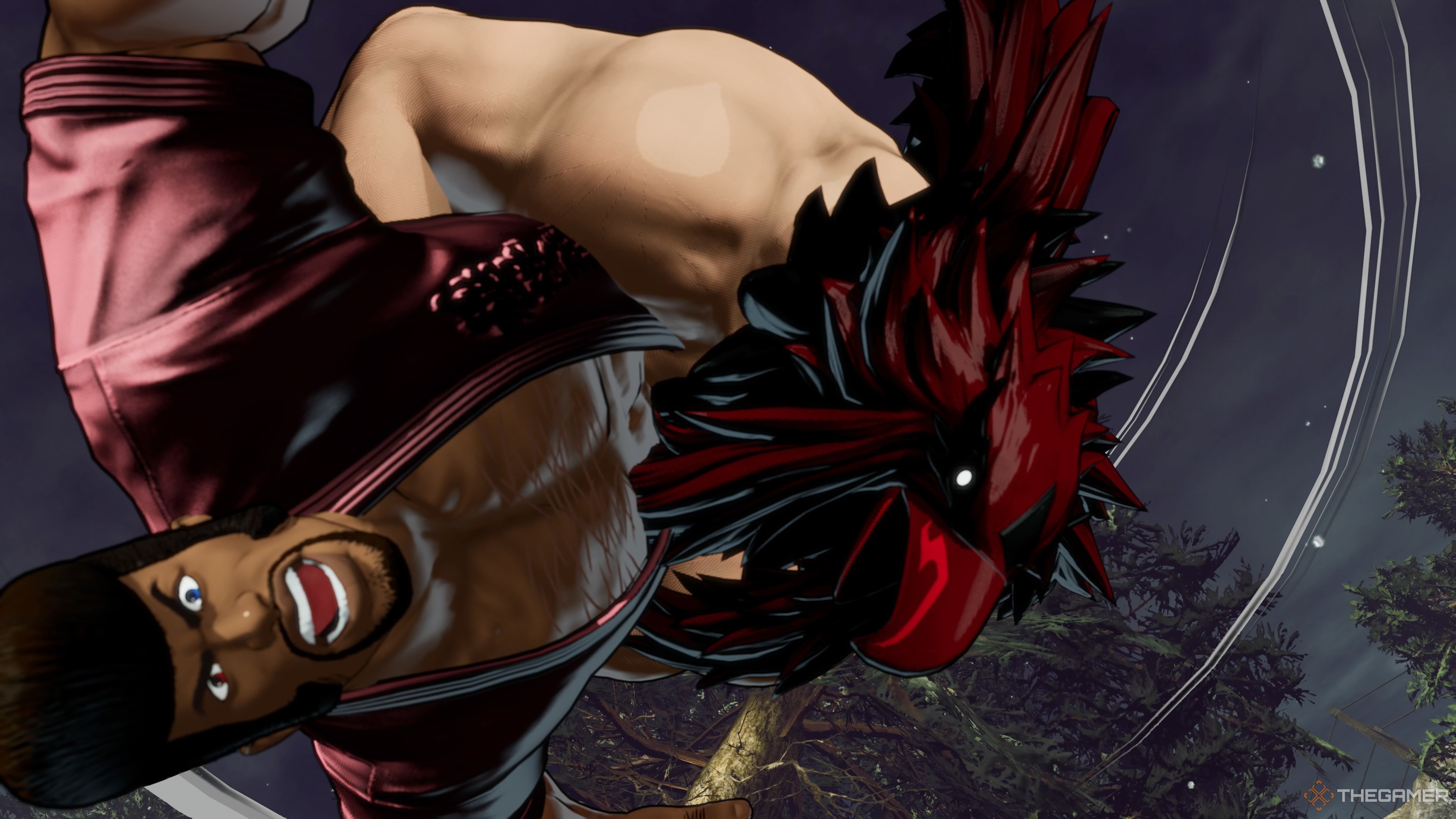 Tizoc close up of his SPD attack in Fatal Fury City of the Wolves.