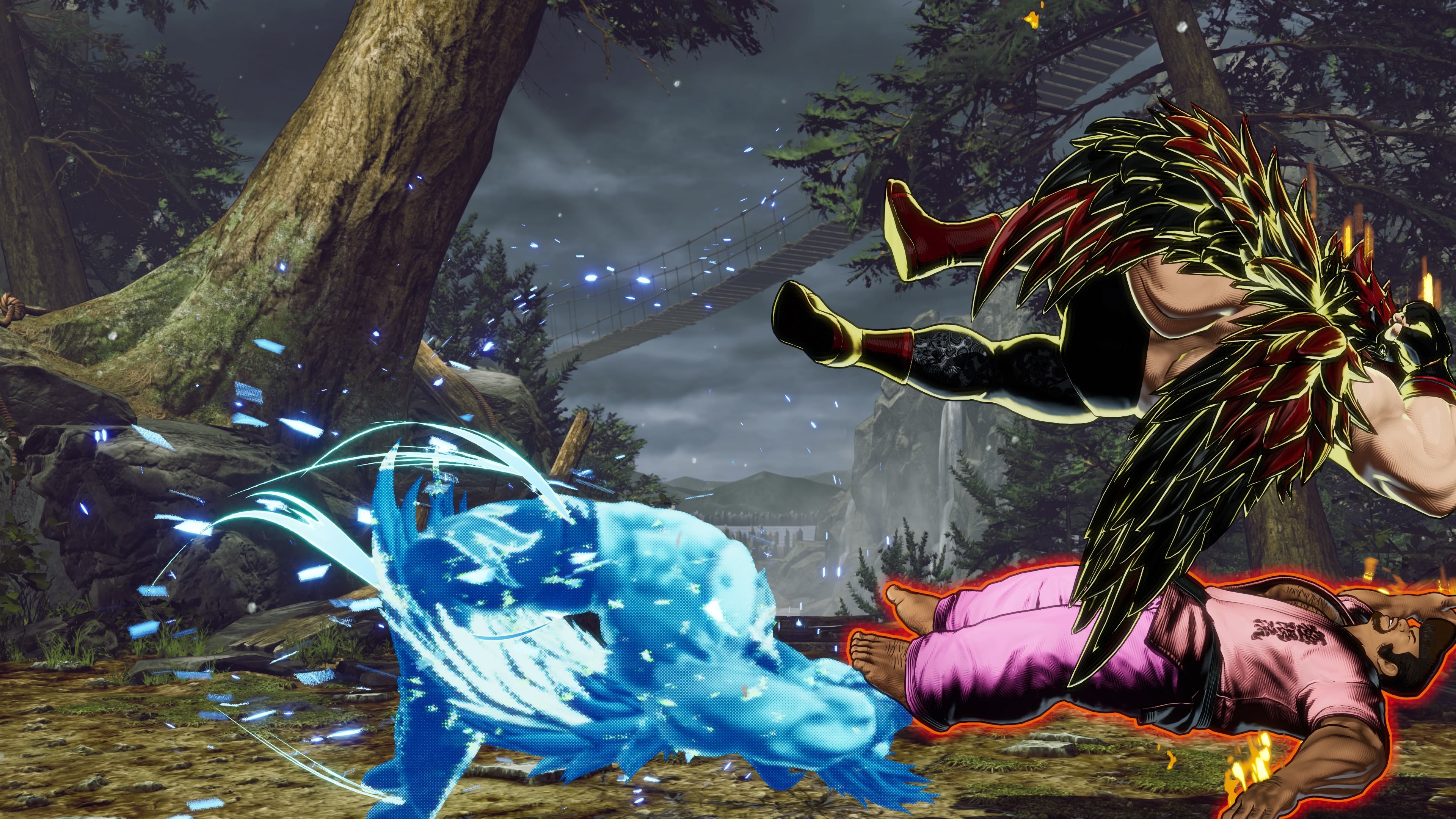Tizoc REV Acceling into his elbow drop in Fatal Fury City of the Wolves.