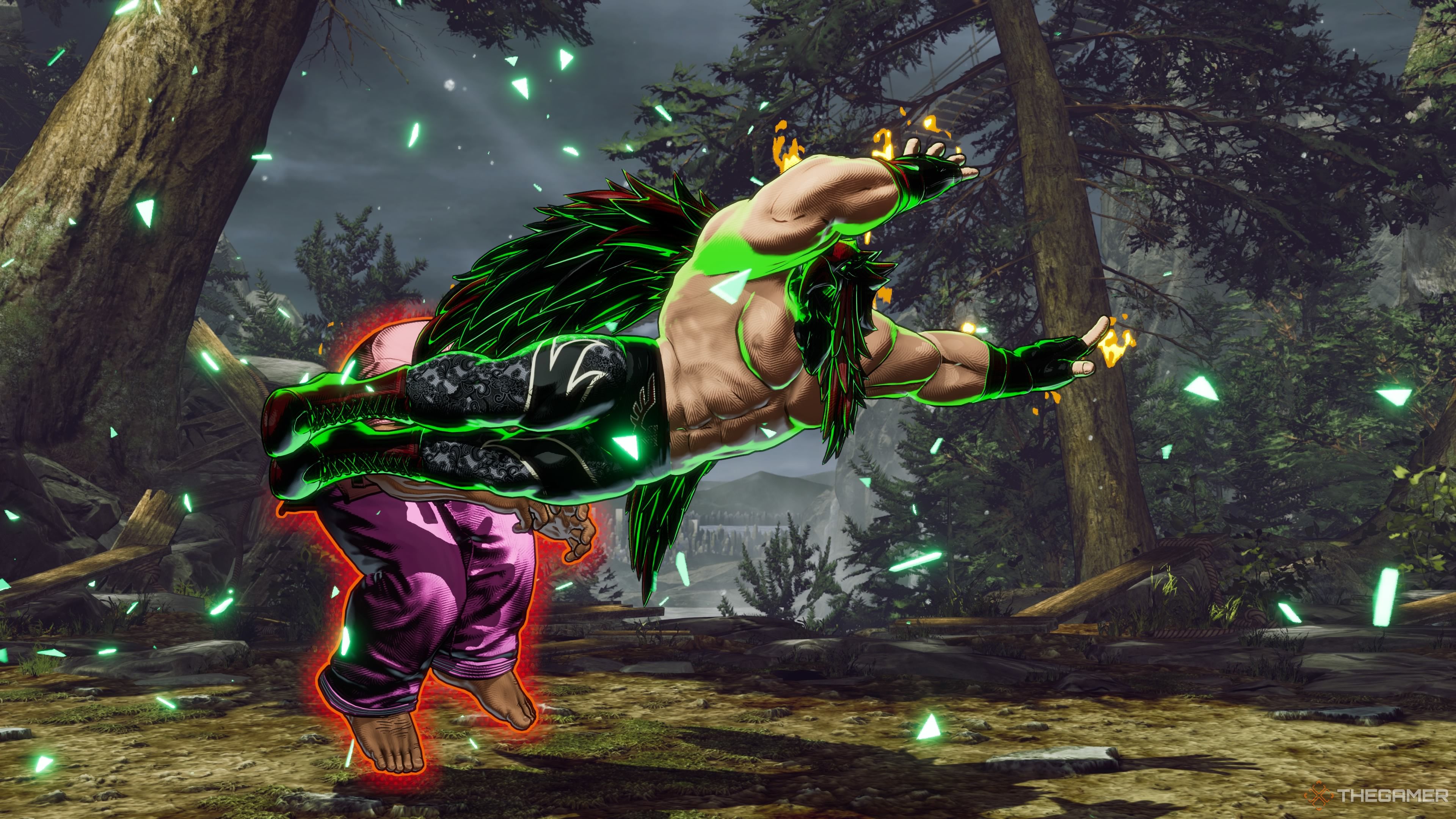 Tizoc using his REV Blow in Fatal Fury City of the Wolves.