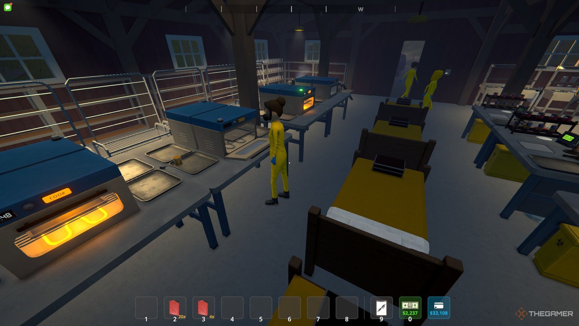 Chemists working in the barn in Schedule 1.