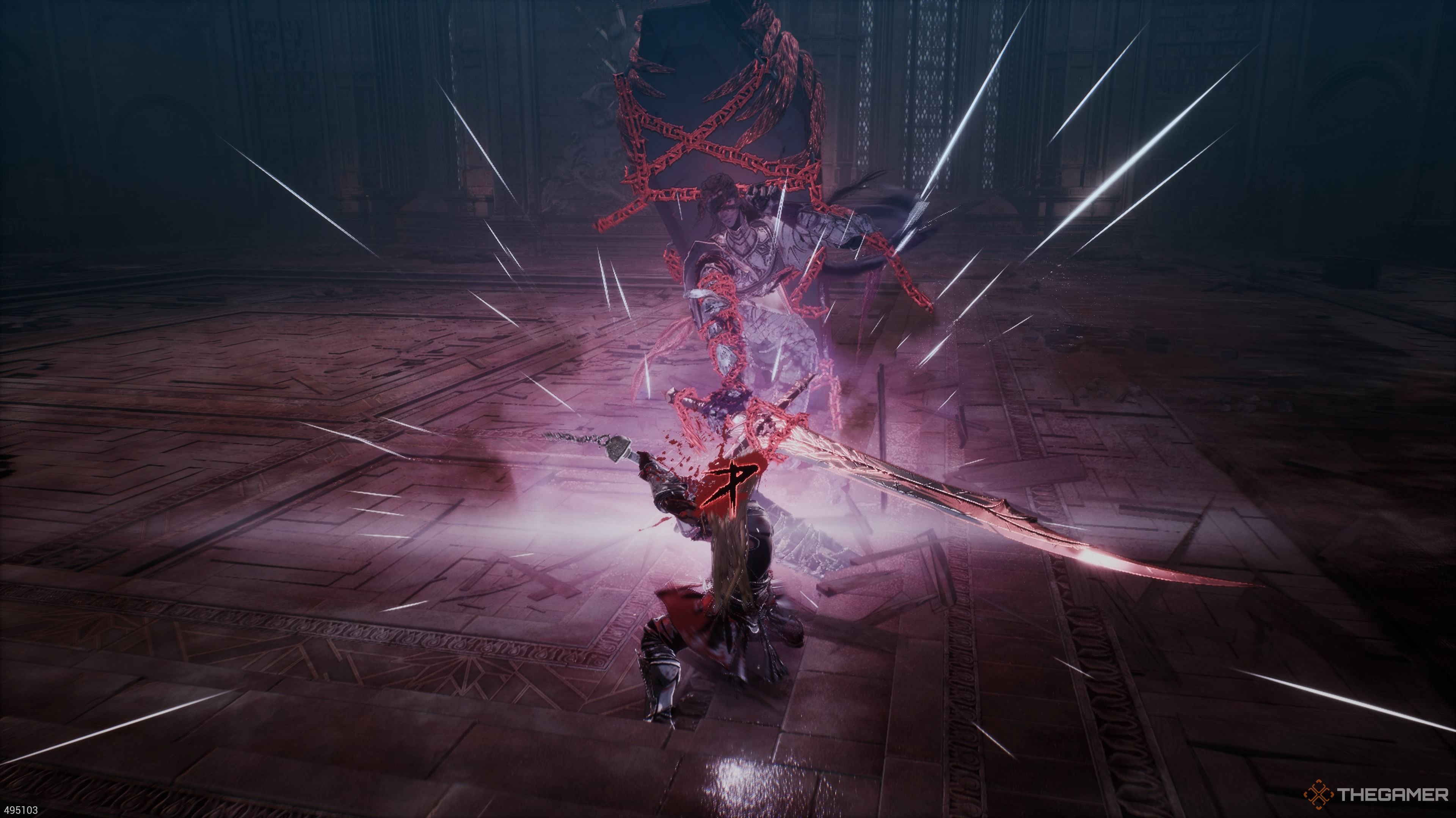Using the counterattack against Skalpel in The First Berserker Khazan.