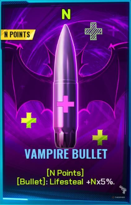 Vampire Bullet Shard Card in FragPunk.