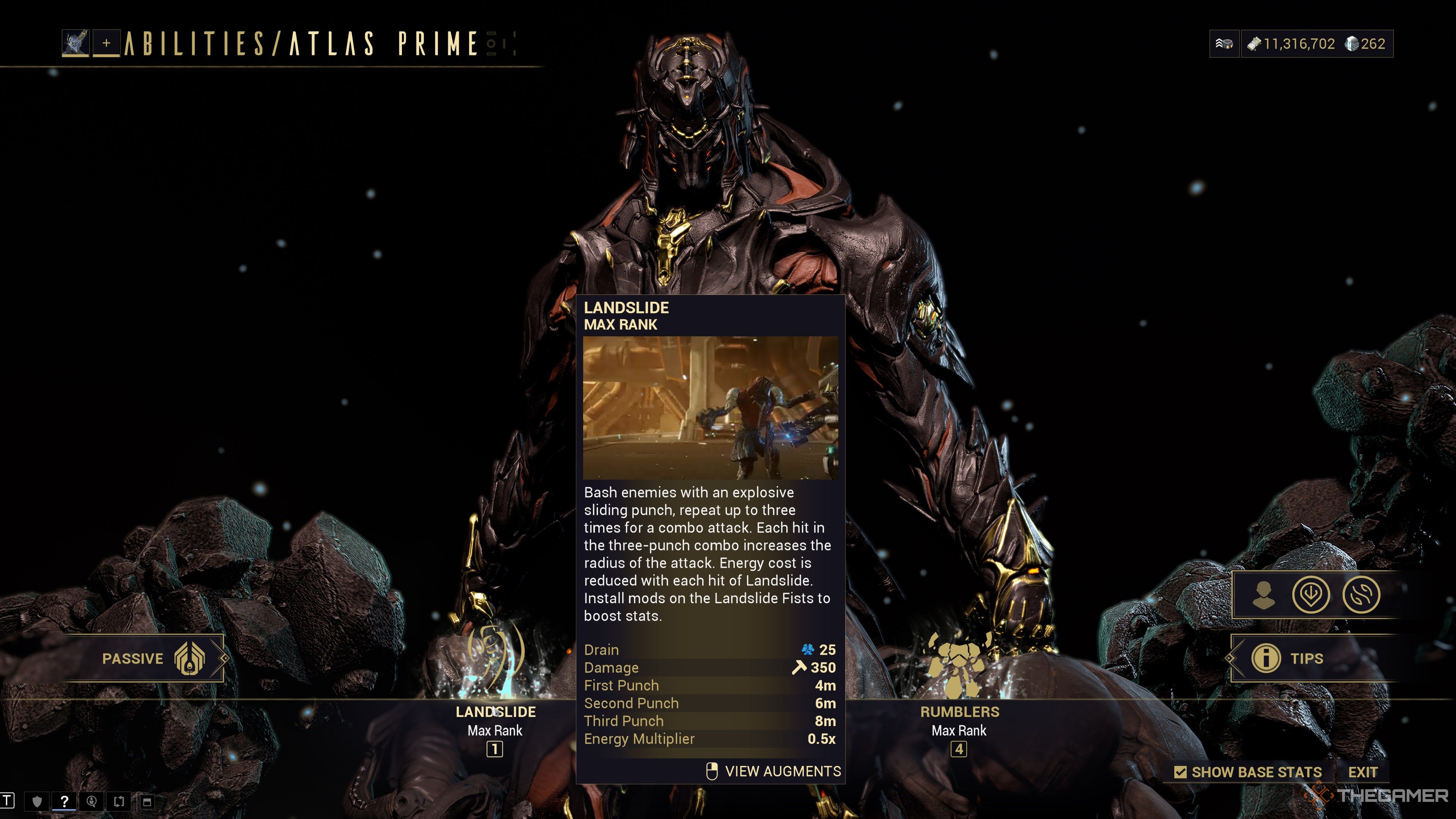 Warframe Atlas First Ability